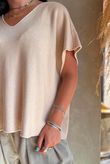 Conrad Cap Sleeve Tank Stone